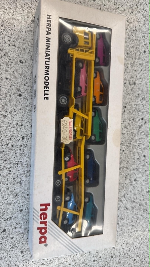 Herpa 142090 Autotransporter med biler, H0 (BRUGT)